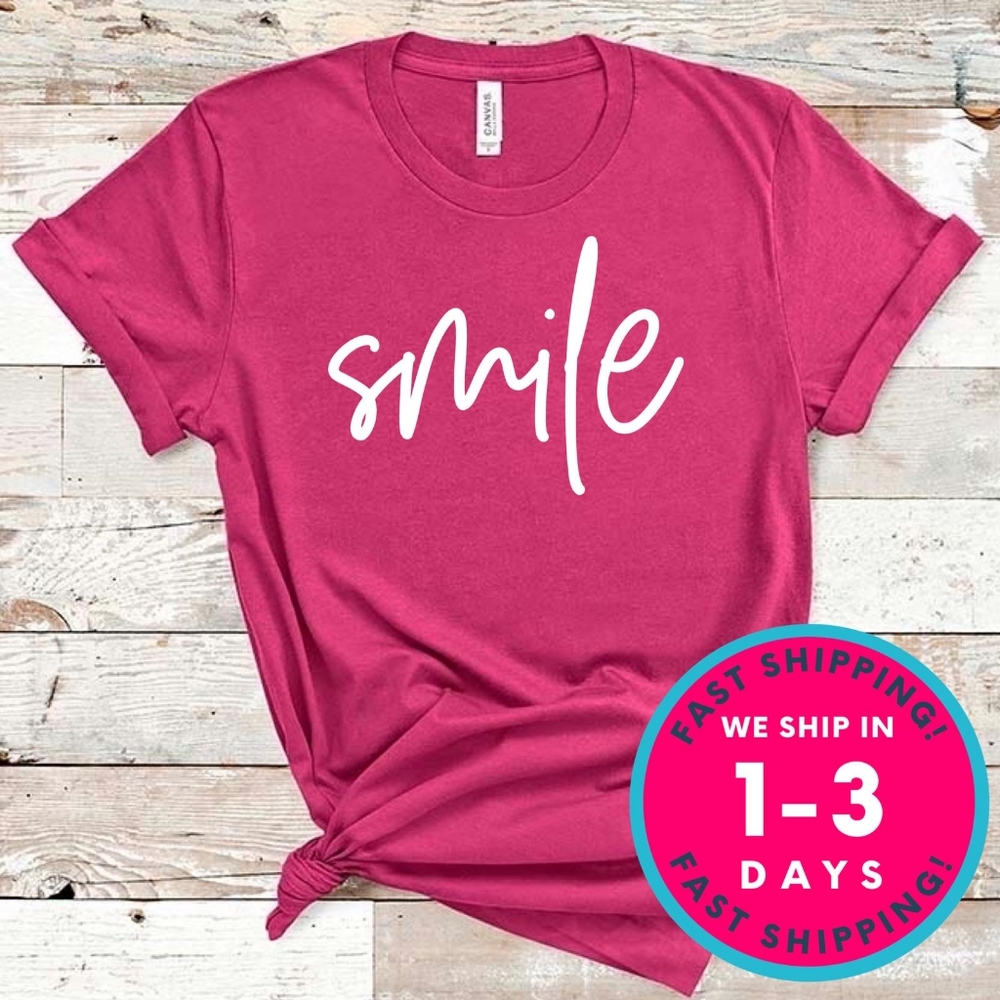 FUNNY Smile T shirt cool gift unisex
